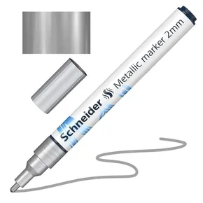 Metalický popisovač Schneider Paint-It 011 stříbrný